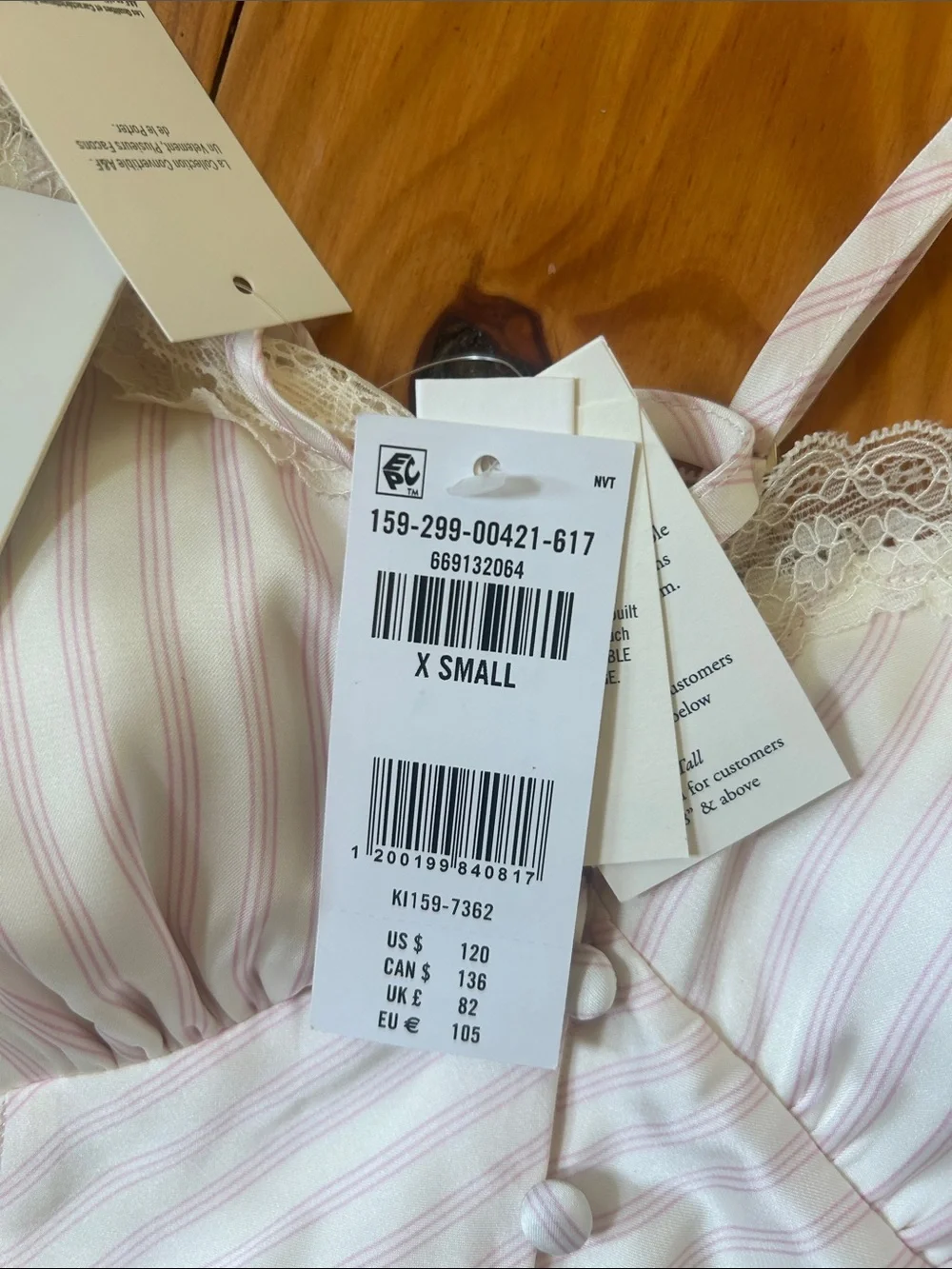 Abercrombie & Fitch Ivory Striped Maxi Dress